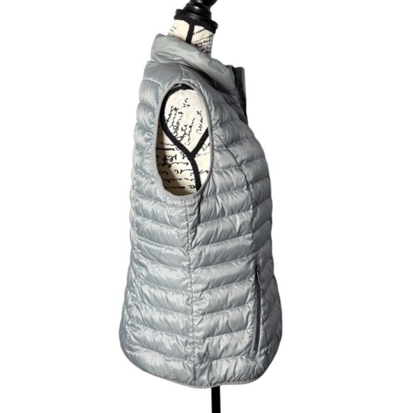 Fuchs Schmitt Gray Down Puffer Vest Full Zip Womens Size 12 - Picture 2 of 11